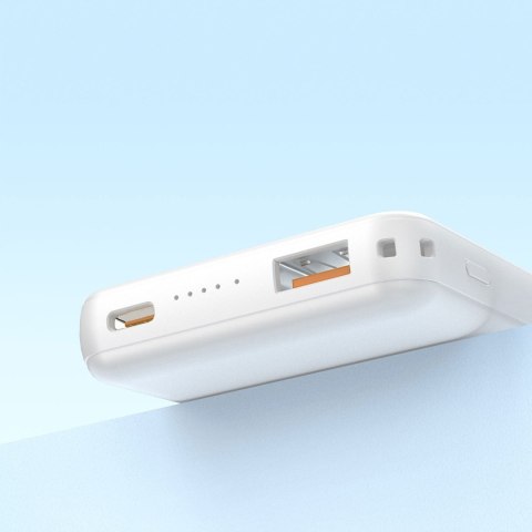 Powerbank magnetyczny K14S 5000mAh USB-A USB-C 20W - biały