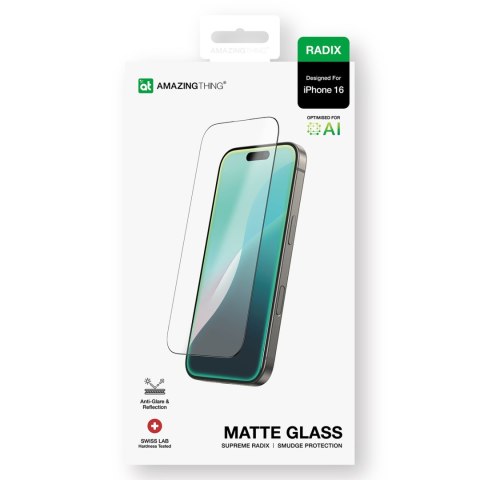 Szkło hartowane matowe do iPhone 16 Radix Matte Glass
