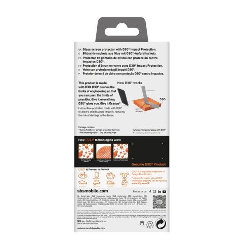 Szkło hartowane z ramką do iPhone 16 Pro Tempered Glass D3O
