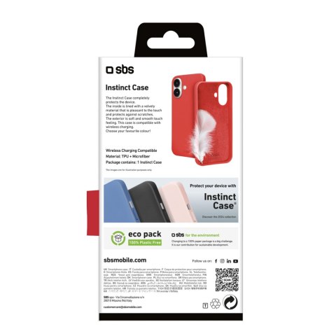 Etui pokrowiec case na iPhone 16 Instinct - czerwony