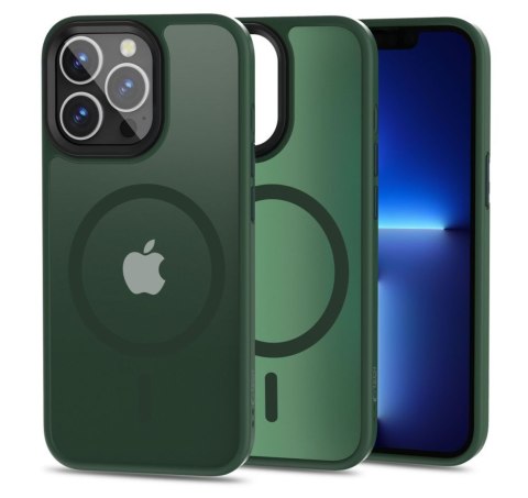 Etui pokrowiec na iPhone 13 Pro MagMat MagSafe - zielony mat