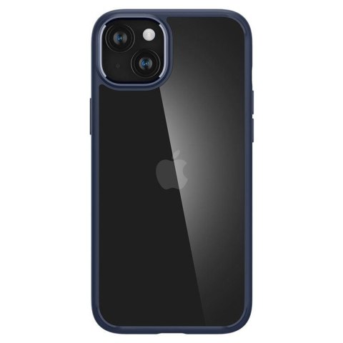 Etui pokrowiec na iPhone 15 Plus Crystal Hybrid - przezroczysto niebieski