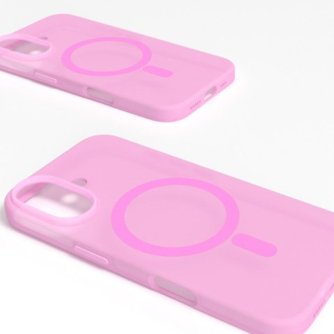 Etui silikonowe do iPhone 16 Daylight MagSafe - różowe