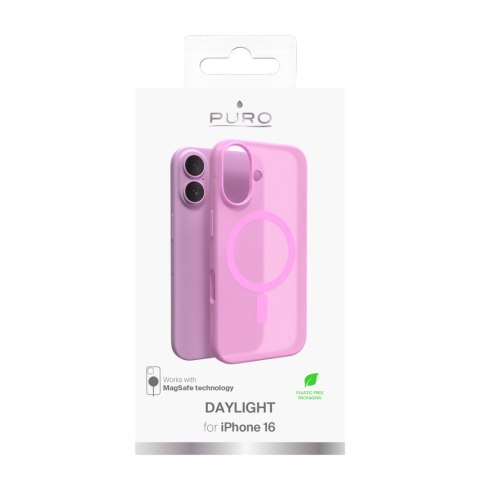 Etui silikonowe do iPhone 16 Daylight MagSafe - różowe