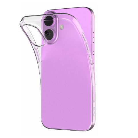 Etui silikonowe do iPhone 16 Plus 03 Nude - przezroczyste