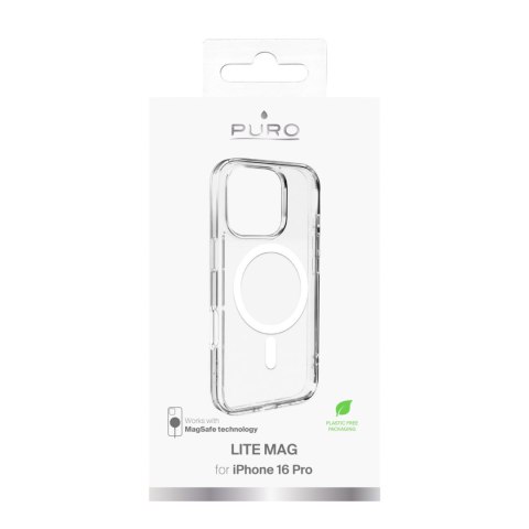 Etui silikonowe do iPhone 16 Pro Lite Mag MagSafe - przezroczyste