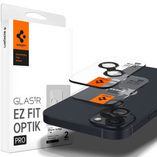 Osłona aparatu na iPhone 14 / Plus / 15 / Plus czarna - 2 szt.