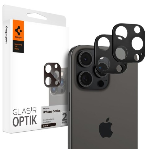 Osłona aparatu na iPhone 14 Pro / Pro Max / 15 Pro / Pro Max / 16 Pro / Pro Max czarna - 2 szt.