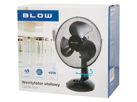 BLOW WENTYLATOR BIURKOWY 12"/30CM 40W CZARNY