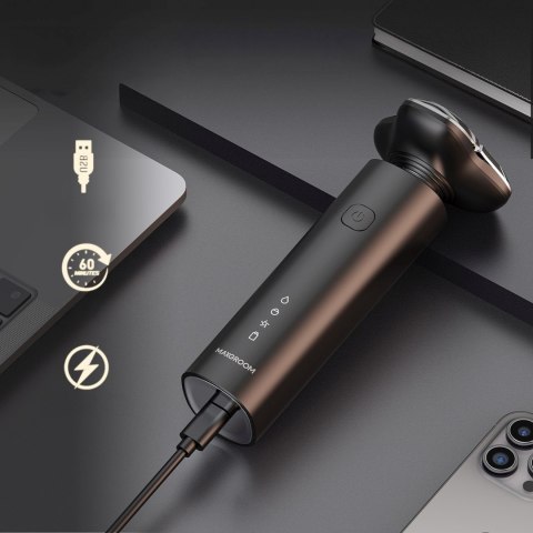 Golarka elektryczna trymer przycinarka 3w1 USB-C 600mAh IPX7 - czarna