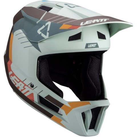 Kask rowerowy typu full face LEATT Helmet MTB Gravity 2.0 V25 rozmiar L, miętowy