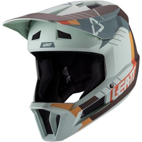 Kask rowerowy typu full face LEATT Helmet MTB Gravity 2.0 V25 rozmiar L, miętowy