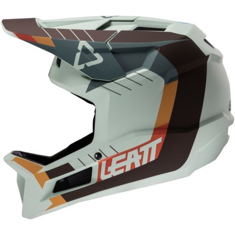 Kask rowerowy typu full face LEATT Helmet MTB Gravity 2.0 V25 rozmiar L, miętowy