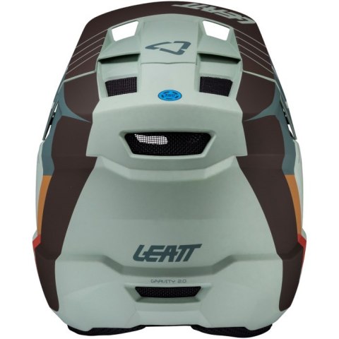 Kask rowerowy typu full face LEATT Helmet MTB Gravity 2.0 V25 rozmiar L, miętowy