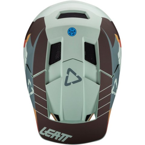 Kask rowerowy typu full face LEATT Helmet MTB Gravity 2.0 V25 rozmiar L, miętowy
