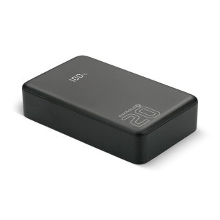 EVERACTIVE POWERBANK 20 000MAH, 1X USB, 2X USB-C, 20W, QC4+, WYŚWIETLACZ LCD, CZARNY EB-22QB