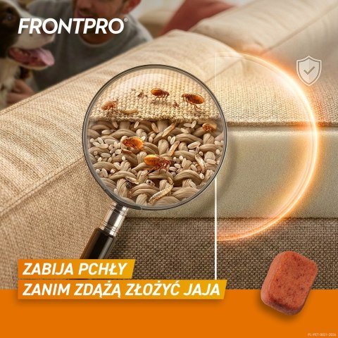 FRONTPRO Tabletki na pchły i kleszcze dla psa (>10-25 kg) - 3x 68mg
