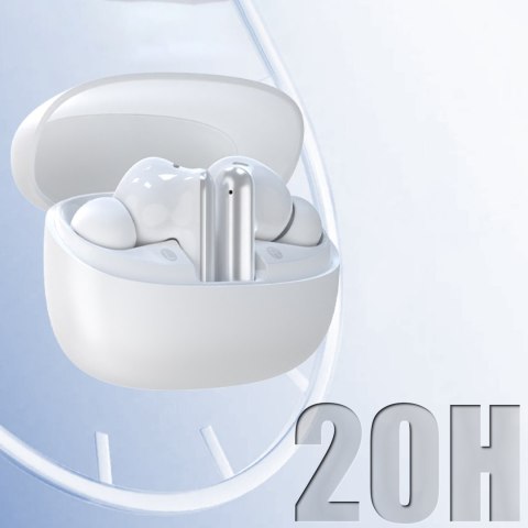 Słuchawki bezprzewodowe U21 TWS ANC ENC Bluetooth - białe