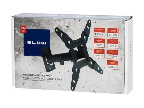Uchwyt do telewizora BLOW 76-853# (Obrotowy, ścienne, Uchylny; 10" - 37"; max. 25kg)