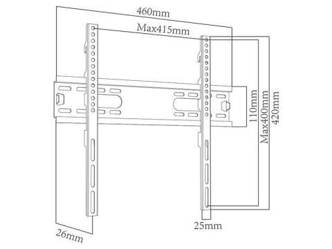 Uchwyt do telewizora BLOW 76-853# (Obrotowy, ścienne, Uchylny; 10" - 37"; max. 25kg)
