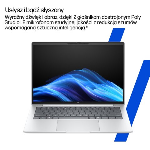 HP EliteBook 8 G1i Ultra 7 258V 14"WUXGA 400nits AG LBL 32GB LPDDR5x-8533 SSD512 Intel Arc Cam 5MP+IR+ISP 62Wh W11Pro Glacier Si