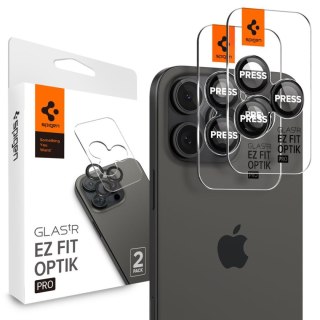 Osłona aparatu na iPhone 14 Pro / Pro Max / 15 Pro / Pro Max / 16 Pro / Pro Max / 17 Pro / 17 Pro Max czarna - 2 szt.