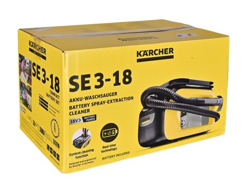 Akumulatorowy odkurzacz piorący KARCHER SE 3-18 Compact Battery Set - 1.081-502.0 (OUTLET)