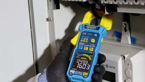 Cyfrowe cęgi prądowe 600A AC/DC True RMS o = 26 mm