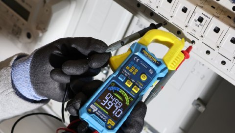 Cyfrowe cęgi prądowe 600A AC/DC True RMS o = 26 mm