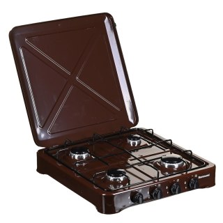 Kuchenka gazowa nastawna 4-palnikowa Ravanson K-04BR (brązowy) (OUTLET)