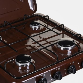 Kuchenka gazowa nastawna 4-palnikowa Ravanson K-04BR (brązowy) (OUTLET)