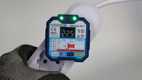 Tester gniazdek + tester FI 30 mA