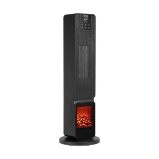 Termowentylator kolumnowy PTC Teesa z funkcją imitacją kominka (800/2000W)