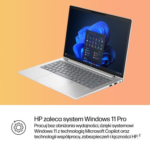 HP ProBook4 G1i Ultra 7 255U 14"WUXGA 300nits 60Hz 16GB DDR5 5600 SSD512 Arc Cam1080p 56Wh W11Pro Pike silver 3Y OnSite