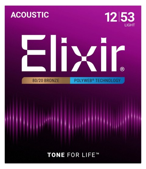 Elixir 11050 Light (12-53) PW - Struny do gitary elektrycznej