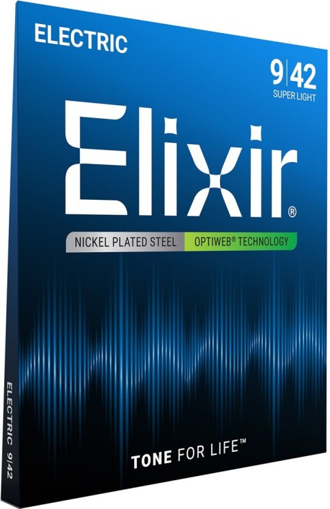 Elixir 12000 Super Light (9-42) PW - Struny do gitary elektrycznej