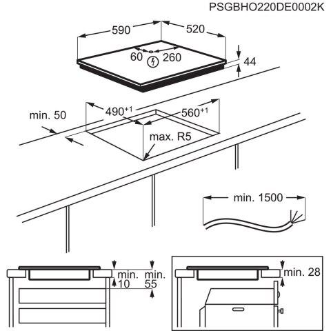 Płyta indukcyjna ELECTROLUX EIV64453