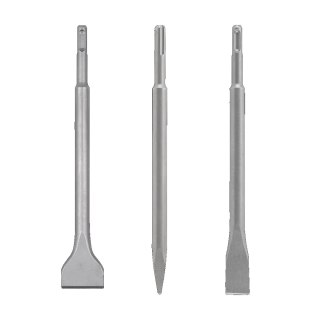 Zestaw 3 dłut SDS-Plus w futerale, wolfcraft