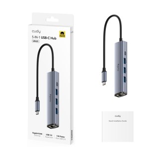 CUDY UH605 Hub 5-IN-1 USB z GbE