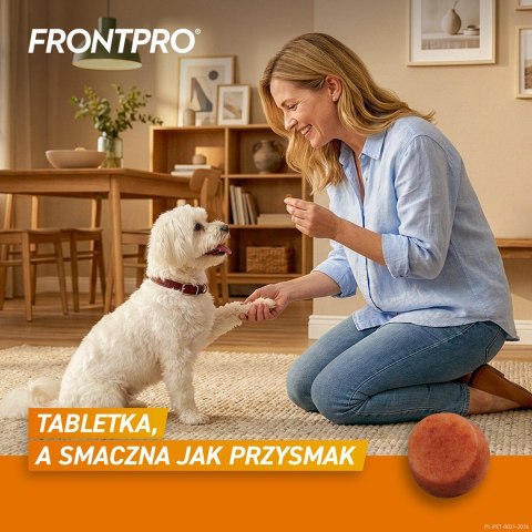 FRONTPRO Tabletki na pchły i kleszcze dla psa (2-4 kg) - 3x 11,3mg