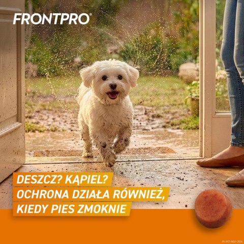 FRONTPRO Tabletki na pchły i kleszcze dla psa (2-4 kg) - 3x 11,3mg