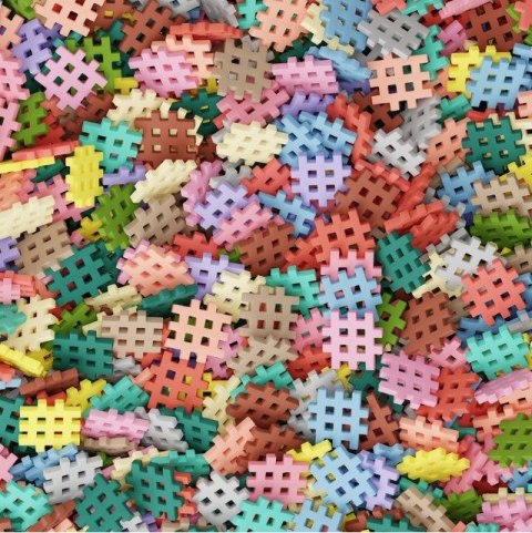 Klocki konstrukcyjne Marioinex Mini Waffle, 200 elementów pastelowe