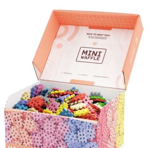 Klocki konstrukcyjne Marioinex Mini Waffle, 500 elementów pastelowe
