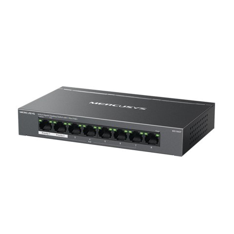 Switch Mercusys MS108GP, 8 portów (7xPoE+), 65W
