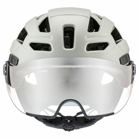 Kask rowerowy UVEX Finale visor 56-61cm, sand/white matt