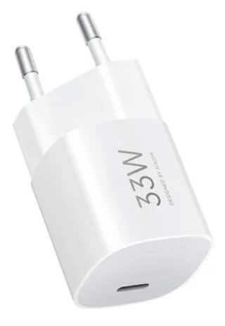 Ładowarka sieciowa Xiaomi 33W Nano Power Adapter (USB Type-C) EU Wall Charger, GaN Fast Charging, No Power Cable, White