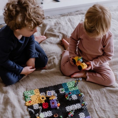Klocki konstrukcyjne Marioinex Mini Waffle - City: Ulica, 280 elementów
