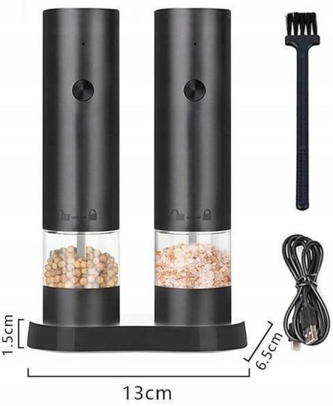 PROMIS ZESTAW MŁYNKÓW USB Z PODSTAWKĄ MP34DUO