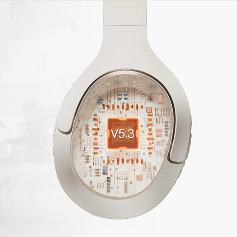 Słuchawki bezprzewodowe nauszne H2 Pro ENC Bluetooth - białe