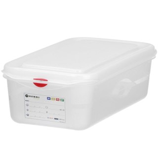 Pojemnik spożywczy GN 1/3 z etykietą pokrywką 6 l 325x176x150 mm